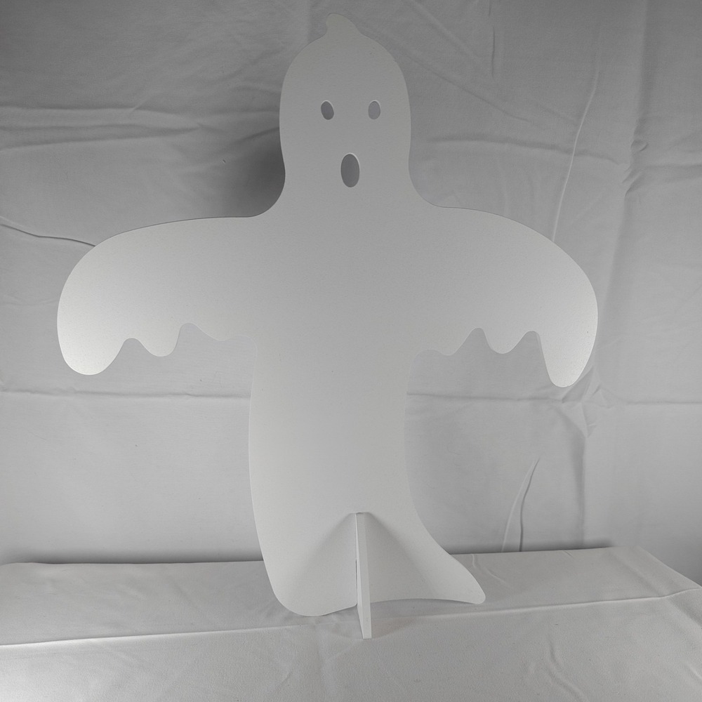 2016 Longaberger Woodcrafts RARE Halloween‎ Whitewashed Ghost Silhouette Cutout